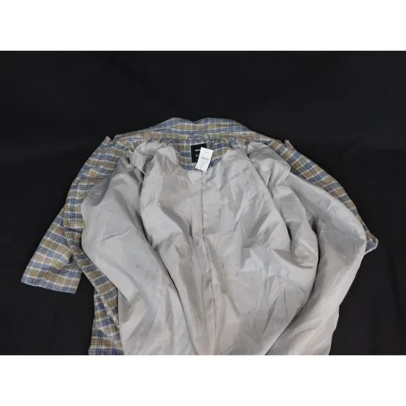 Cotton On 2 Button Plaid Long Coat NWT Size 12 - Picture 11 of 14